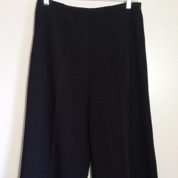 Commense Pants - Commense black cropped wide leg pants women size medium NWT